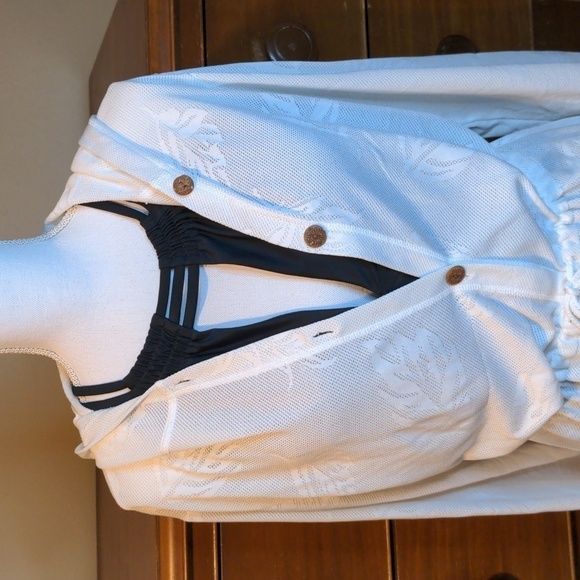 SONOMA LIFE + STYLE swimsuit cover up Oversized Palm Leaves size Medium - Picture 4 of 15